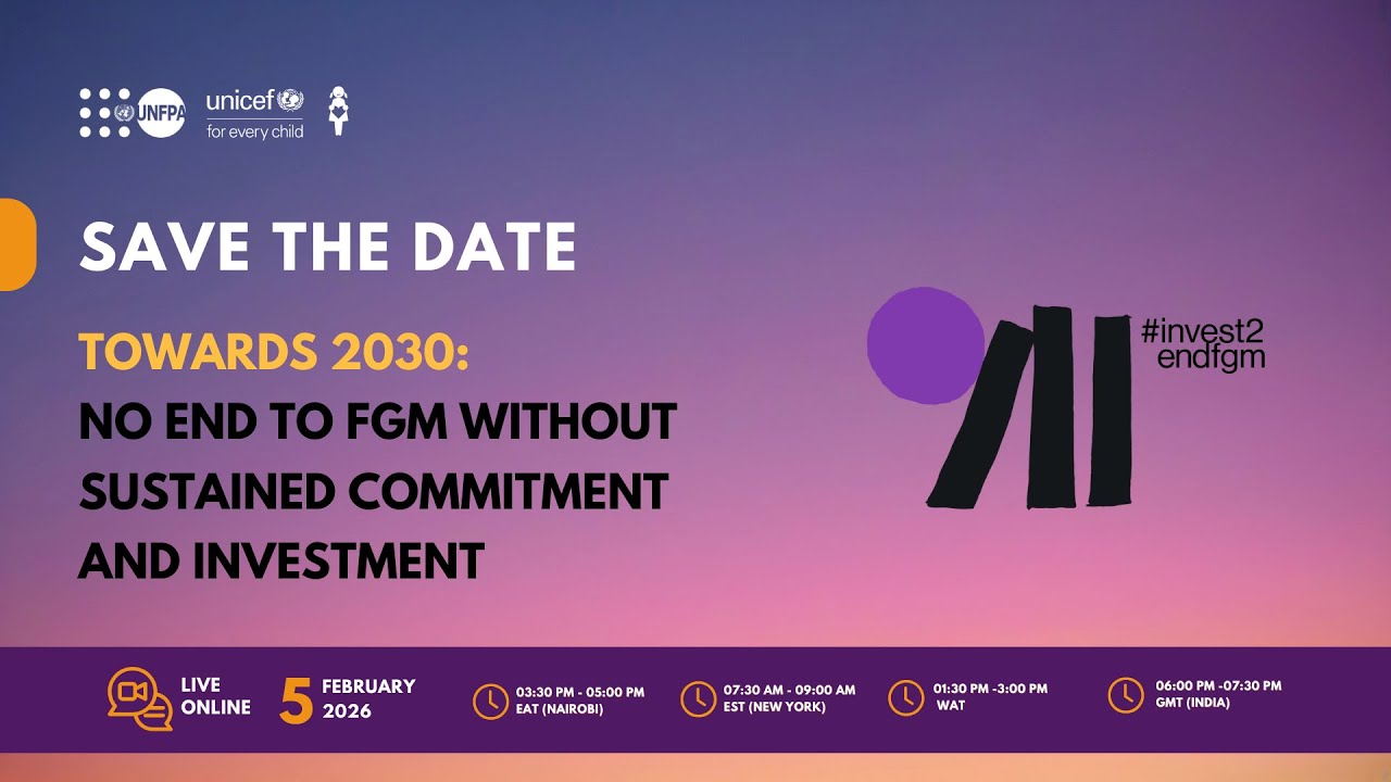 Towards 2030: No End To FGM Without Sustained Commitment and Investment