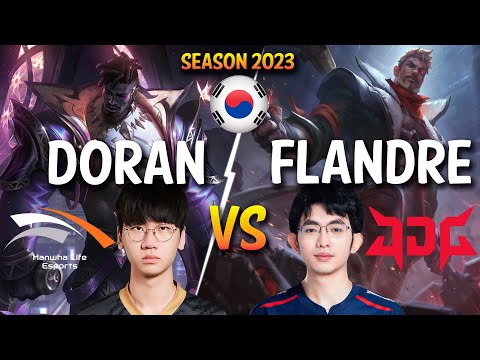 HLE Doran vs JDG Flandre - Doran K'SANTE vs Flandre JAYCE Top - Patch 13.24 KR Ranked