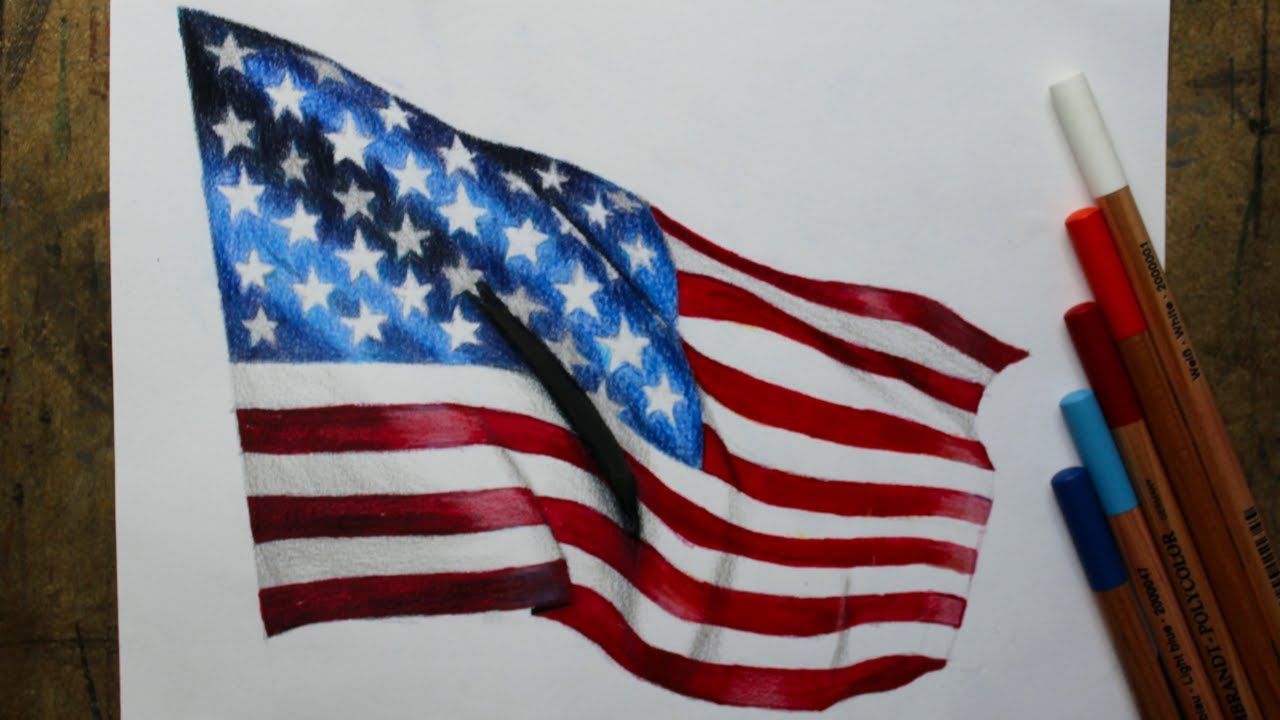 Como desenhar a bandeira dos Estados Unidos