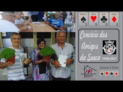 CONVÍVIO e TORNEIO de SUECA FABULOSO! MEMORÁVEL! [COMPROVADO]