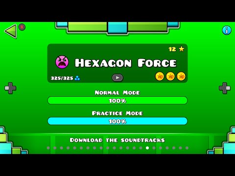 Geometry Dash - Level 16: Hexagon Force [ALL COINS]