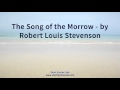 The Song of the Morrow   by Robert Louis Stevenson