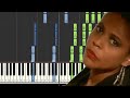 Crystal Waters - Gypsy Woman (D Minor) [Synthesia] (Piano tutorial)