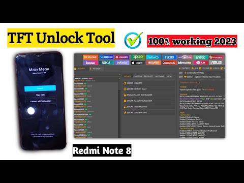 TFT Unlock Tool Redmi Note 8 Pin+Frp bypass 100% working