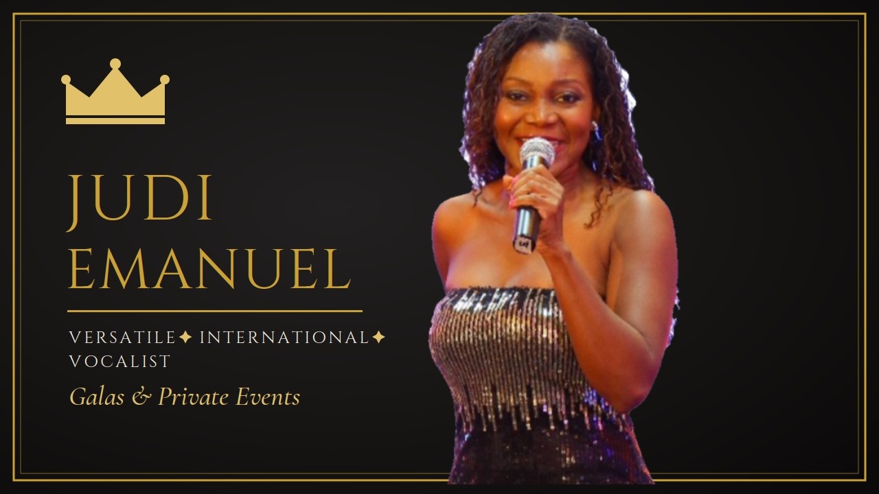 Promotional video thumbnail 1 for Judi Emanuel – Versatile Vocalist