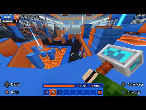 Minecraft Nerf World Mob Survival! 26 Round Personal Record w/o Dying!