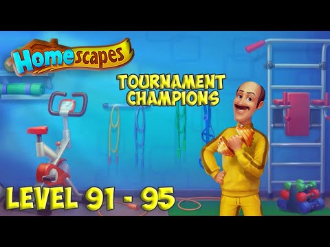 Homescapes Tournament of Champions level 91 - 95 [ Playrix ] HD