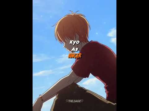 fruba characters as emotions||edit|fruits basket|kyo|tohru|yuki| #fruitbasket