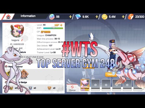 WTS 248 Akun Top Server Mega MEWTWO Y X PALKIA 🔴 Pokemon World