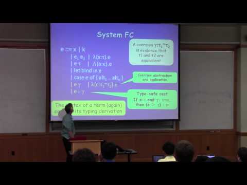 Adventure with Types in Haskell - Simon Peyton Jones (Lecture 3)