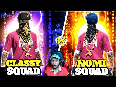 NXT CLASSY VS NOMI FF||INDIA🇮🇳 VS PAKISTAN🇵🇰||4 V 4 FIGHT 💪||NONSTOP LIVE REACTION 🔴@NonstopGaming_