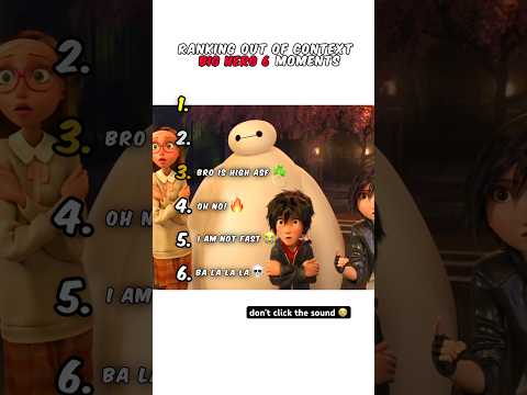 Ranking Big Hero 6 Moments 😭