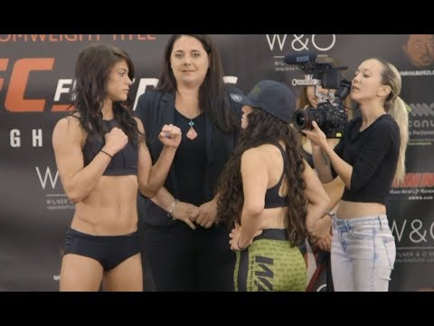 Alyse Anderson vs. Stephanie Alba - Weigh-in Face-Off - (Invicta FC 30) - /r/WMMA