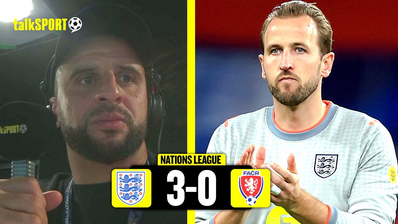 ENGLAND 3-0 CZECHIA! Kyle Walker REACTS to England's convincing Nations League victory