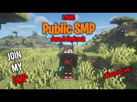 🔴 Minecraft Live Public SMP | Java + Pocked Edition | 24*7 Online | Type !ip & !discord To Join