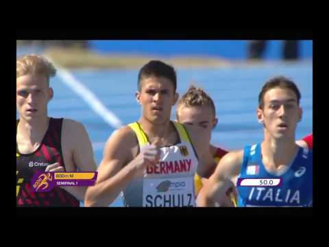800m [M], POLUFINALE, I. skupina, Sven Cepuš - Europsko prvenstvo za juniore i juniorke 2017