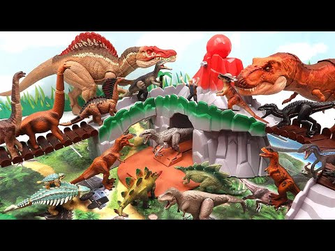 Dinosaur Volcano Adventure With Owen! Jurassic World Dinosaur In Volcano Island 볼케이노 공룡