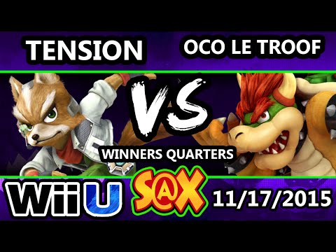 S@X 124 - Arc | Tension (Fox) Vs. Le Troof (Bowser) SSB4 Winners Quarters - Smash Wii U - Smash 4