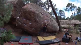 Video thumbnail de Tiro al bidedo, 7a. Albarracín