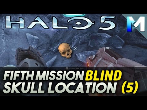 Halo 5 Guardians Skull Location (Blind) Mission 5, Hidden Skull Collectible
