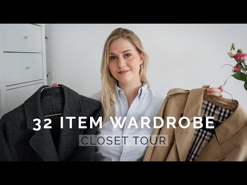 My Entire Minimalist Wardrobe - Every Item In My Small Wardrobe (Closet Tour)