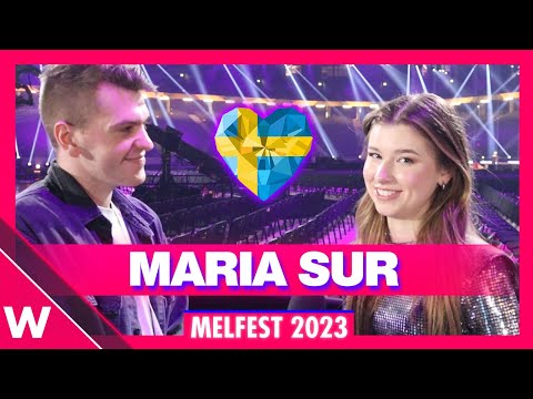 🇸🇪 Maria Sur "Never Give Up" @ Melodifestivalen 2023 Final | INTERVIEW