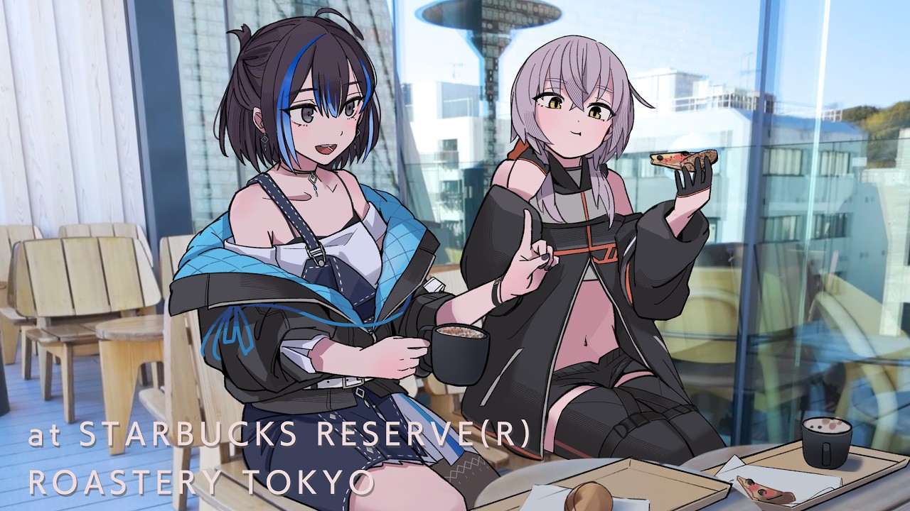 敷嶋てとらさんと2人スタバでダベるところを覗ける動画【Podcast】新人VTuber悠針れい #ゆうばりビデオ