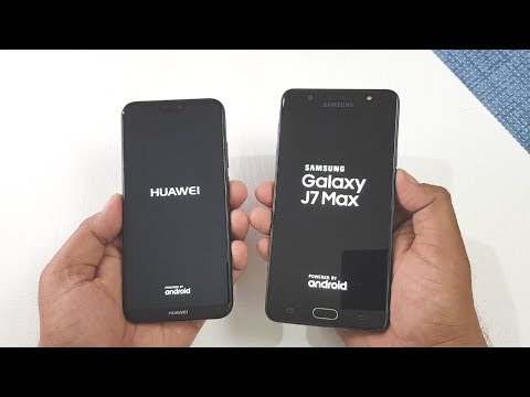 Huawei P20 Lite vs Samsung J7 Max Speed Test Comparison !