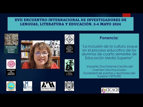 Ponencia: La inclusión de la cultura zoque en Educación Media Superior Doctorante Cecilia Montoya