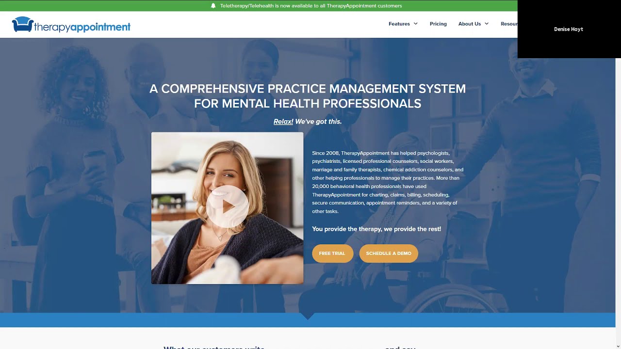 TherapyAppointment: 2.0 Practice-Management Software Demo