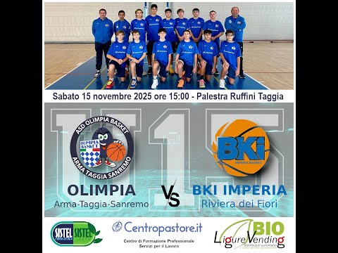 U15: Olimpia Basket vs Imperia BKI Riviera dei Fiori - 15/11/2025