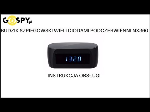 Budzik szpiegowski z diodami podczerwienni NX-360 Gospy.pl