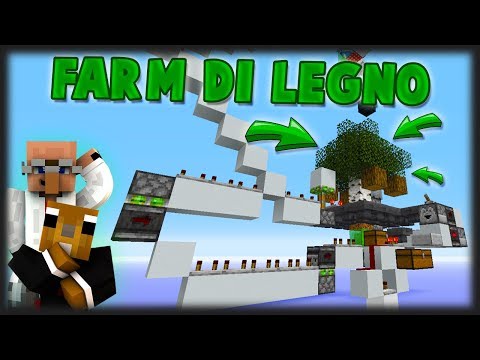 SEMPLICE FARM di ALBERI AUTOMATICA ! (2,200 tronchi/h) ♦ Redstone Tutorial
