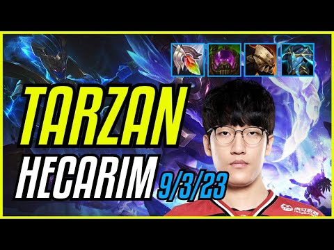 TARZAN - HECARIM vs LEE SIN JUNGLE - KR CHALLENGER - PATCH 11.8