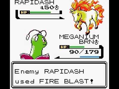 Pokemon Crystal Movie part 126 Gold vs Blaine