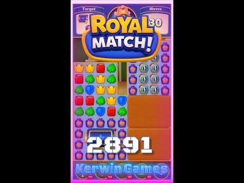 Royal Match Level 2891 - No Boosters Gameplay