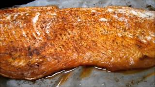 Baked salmon-fish recipe-דג סלמון אפוי קל טעים יש מתכון