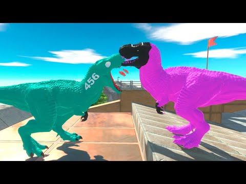 SQUID GAME T REX DEATHRUN - Animal Revolt Battle Simulator