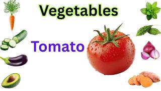 Vegetable Names with Simple Sentences | Name of vegetables in English | A1-A2 English