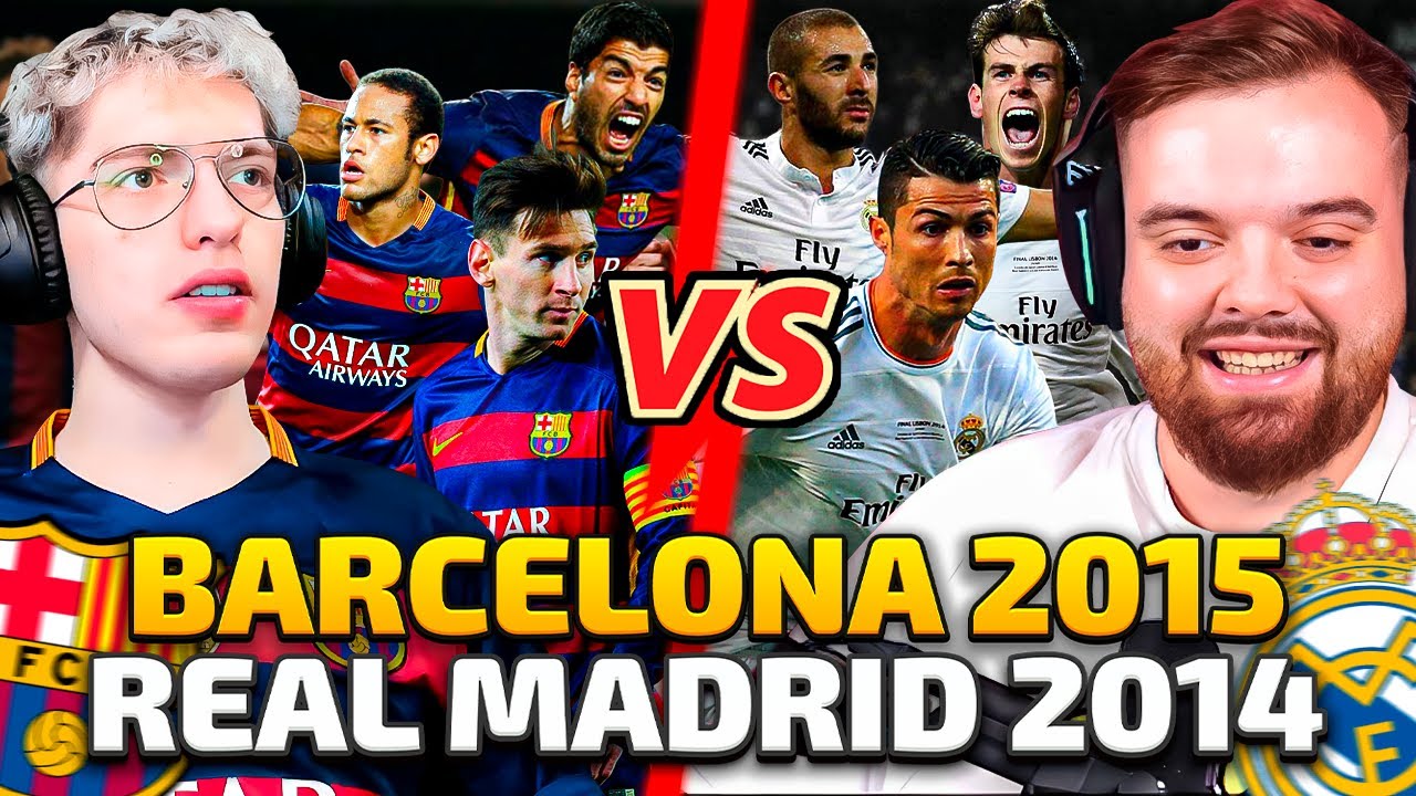 BARCELONA DE LA MSN (2015) vs. REAL MADRID DE LA BBC (2014) - ¿QUE EQUIPO ES MEJOR? DEBATE CON IBAI