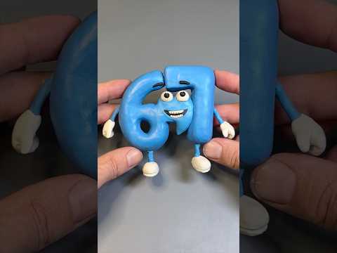I made Six Seven with plasticine #67 #brainrotmeme #clay #sculpting #plasticine #italianmeme