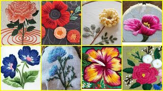 Easy embroidery designs / hand embroidery flower design / diy embroidery designs