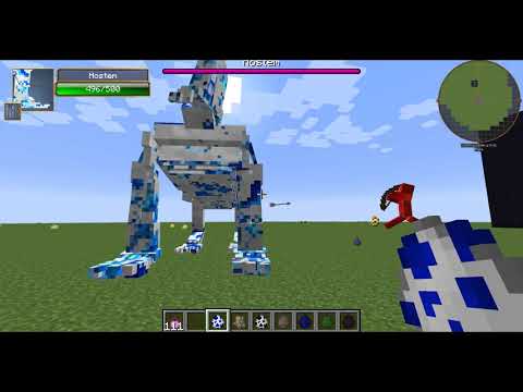 Cyclops Golem vs Orespawn dinosaurs