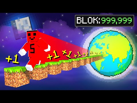 I RUN 1,000,000 MILLION BLOCKS IN MINECRAFT!!