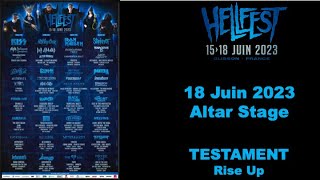 TESTAMENT - Rise Up (Hellfest 2023, Main Stage, le 17 Juin 2023)