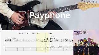 Maroon 5 - Payphone (guitar cover with tabs & chords)