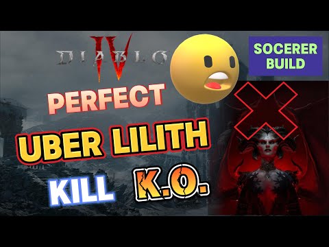 PERFECT Uber Lilith KILL, BALL LIGHTNING SORCERER BUILD, Diablo 4 Season 2