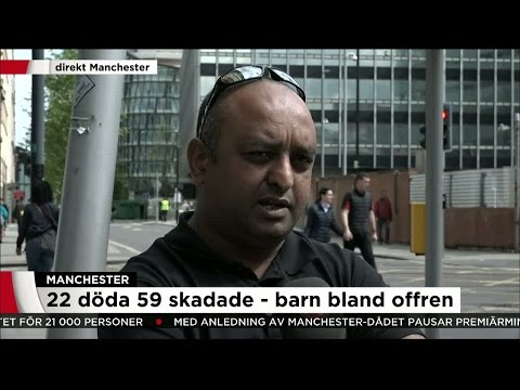Taxiföraren har kört gratis efter terrordådet i Manchester: ”Vi håller ihop” - Nyheterna (TV4)