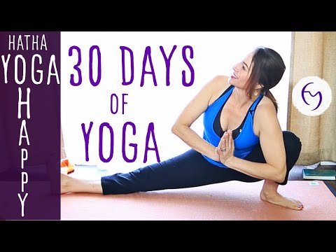 Hatha Yoga Happiness - Free 30 Day Yoga Program | Fightmaster Yoga Videos thumbnail
