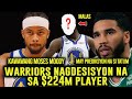 WARRIORS NAGDESISYON NA SA 224M PLAYER KAWAWANG MOODY TATUM INSULTO ANG PREDIKSYON SA BUONG NBA